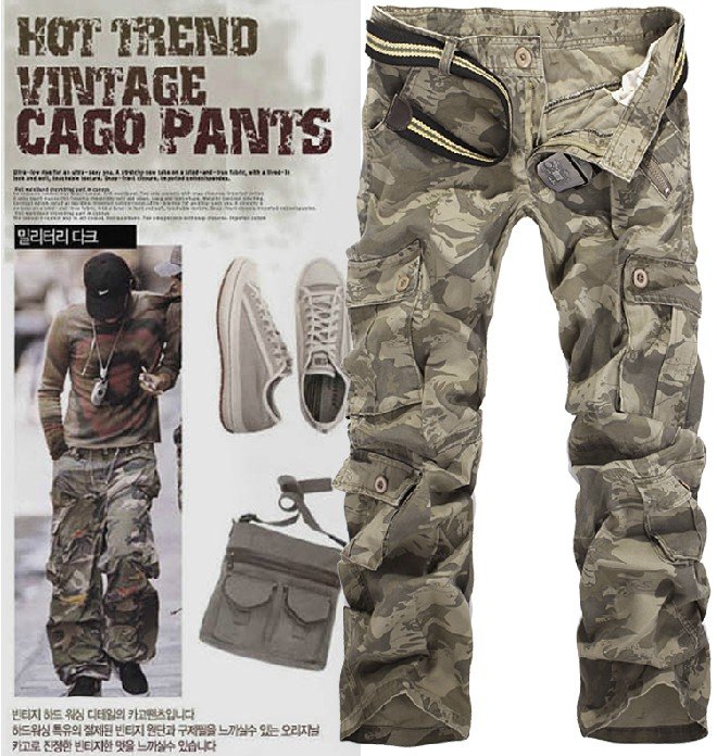  歐美熱賣 視覺系高磅加厚水洗工作褲 街頭風素色工裝褲 迷彩褲 多尺碼 七色可選
