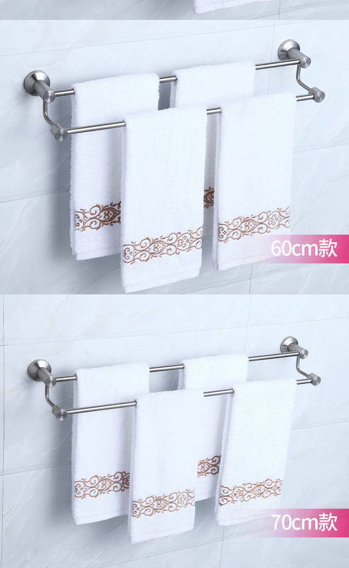 衛浴 毛巾架 可定做304不銹鋼 浴室毛巾掛毛巾桿毛巾架雙桿