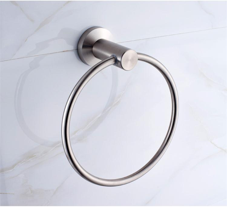 304不銹鋼五金掛件浴室置物架毛巾掛毛巾環毛巾架