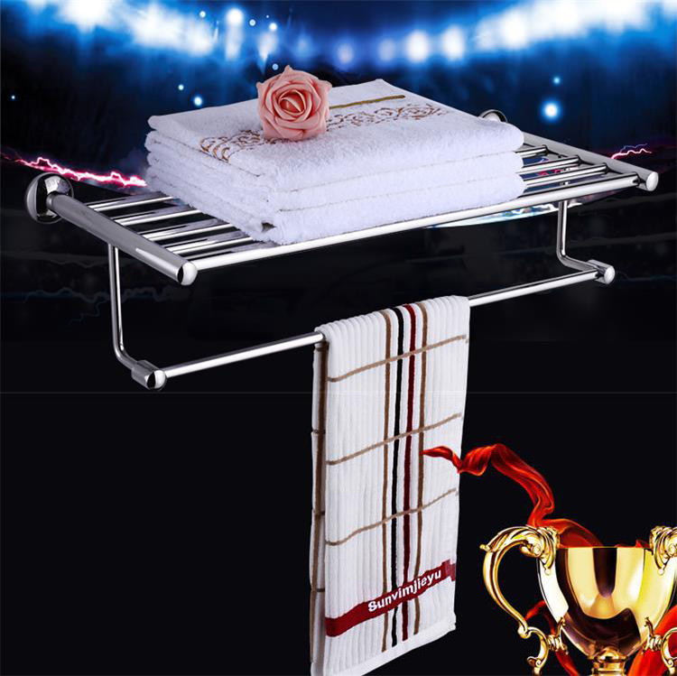 304不銹鋼毛巾架浴巾架浴室衛生間衛浴五金挂件毛巾桿置物架