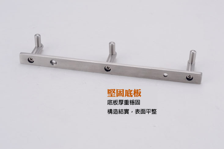 304不銹鋼掛衣鉤排鉤衣服衣帽毛巾掛鉤五金牆掛壁掛衣帽鉤拉絲(多種規格可選)