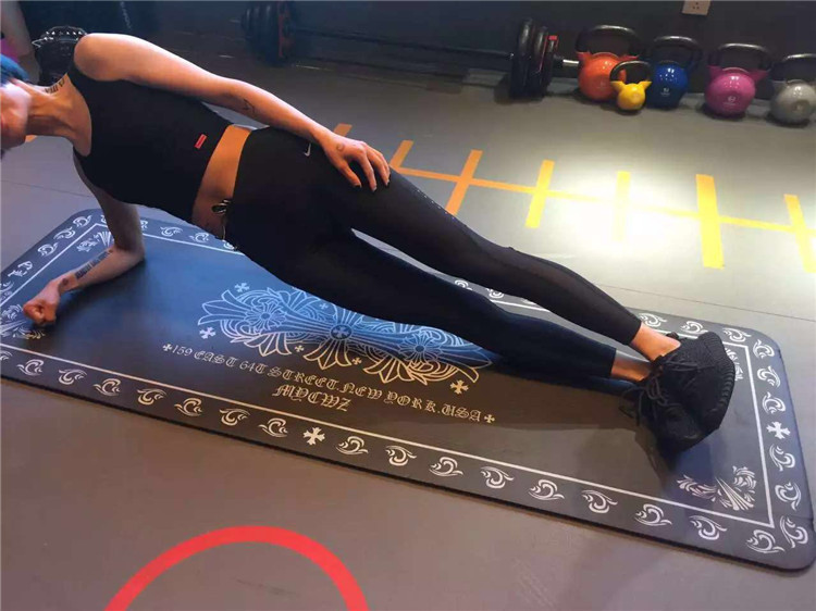 印花瑜伽墊瑜珈加厚無味環保初學者運動防滑健身墊子仰臥起坐地墊