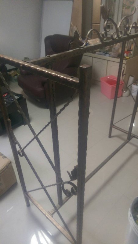 鍛鐵展示架 133高*128長*60寬 附贈玻璃架 強化玻璃數片 高雄鳳山自取