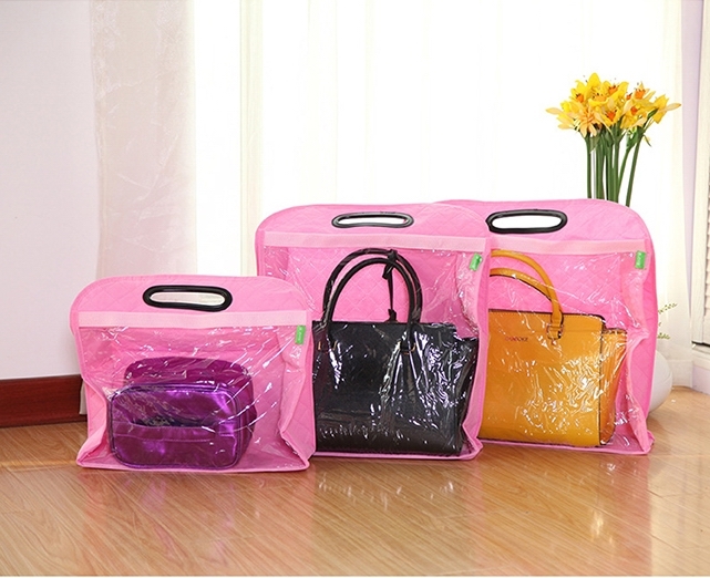 收納袋衣櫥儲物袋防塵袋 皮包掛袋衣櫃創意收納掛袋(3入/組)