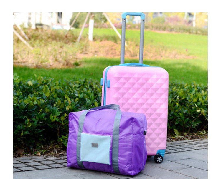 韓國新款差旅折疊袋子韓國便攜單肩手提女旅行包可套拉杆行李箱