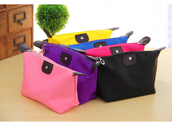 韓版 餃子化妝包 大容量糖果色水餃收納包 六色可挑