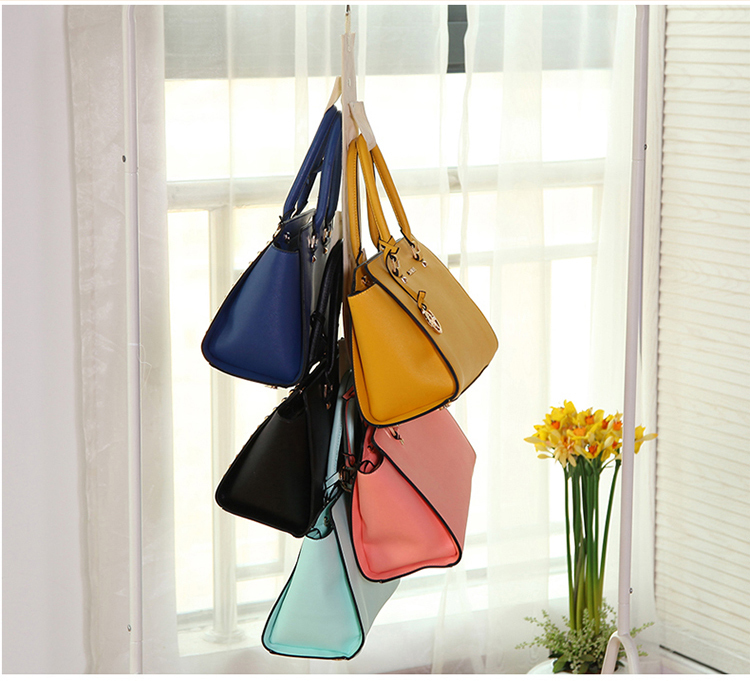 包包收納袋多層懸掛式衣櫃收納掛式壁掛 布藝整理袋(5扣)