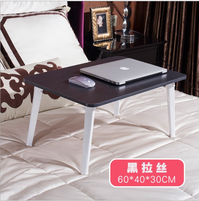防木紋筆記本電腦桌床上用宿舍神器懶人簡約可折疊學習書桌