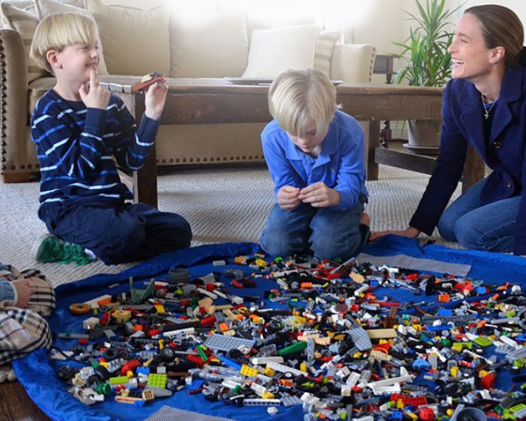 超大號寶寶玩具快速收納袋旅行野餐墊加厚創意防水便捷整理袋