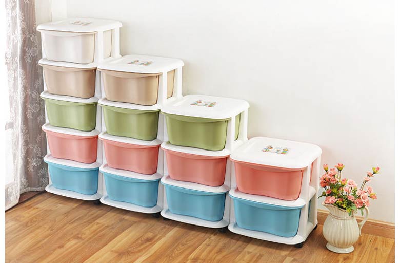  大號多層抽屜式兒童玩具收納櫃 塑料整理櫃儲物櫃寶寶衣櫃2層