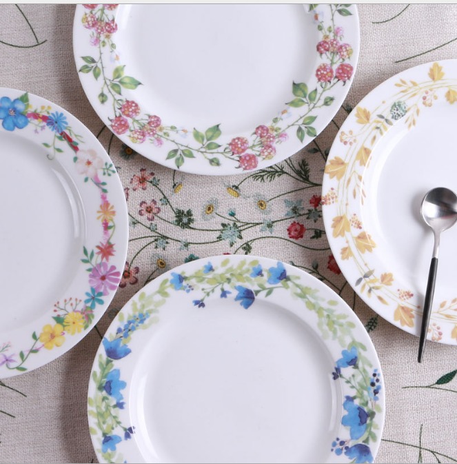 陶瓷盤歐式民族創意西餐菜盤子日韓牛排盤餐具(4入組)