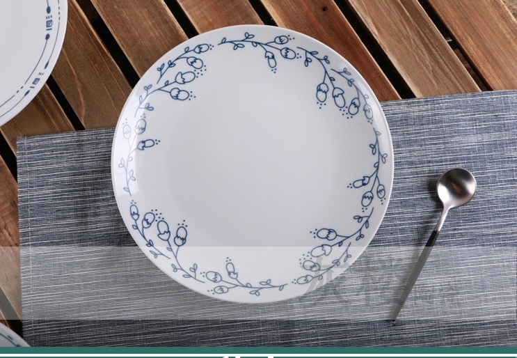 中式創意平淺四季菜盤西餐牛排盤定制挂盤餐具(4入一組)