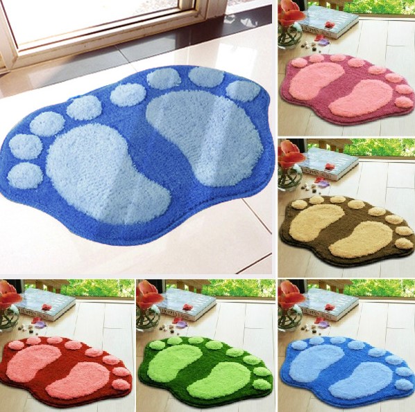  可愛腳ㄚ絨毛地墊 踩踏墊 吸水防滑設計 細緻柔軟超舒適