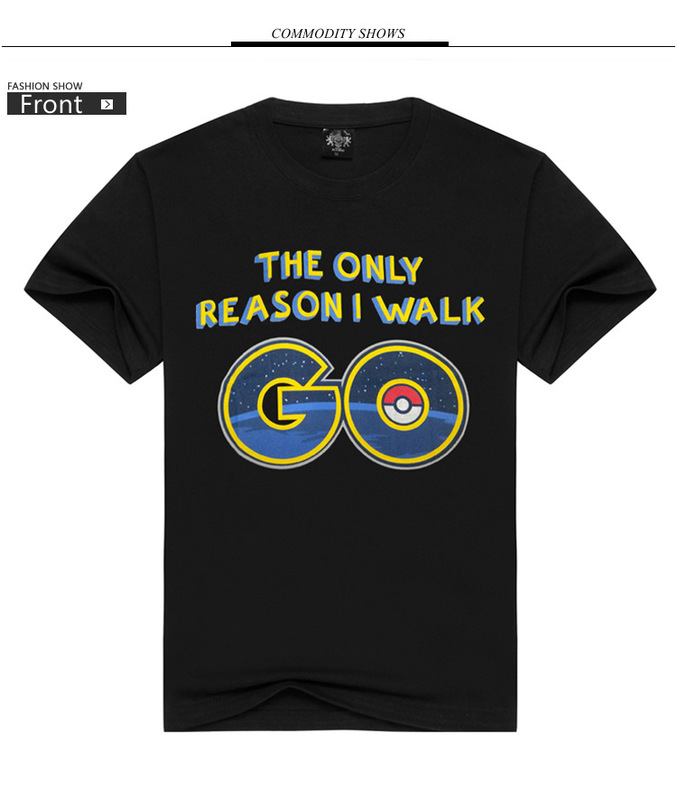 寶可夢爆款Pokemon GoT恤男T卹圖案tee S~5XL 多色可選
