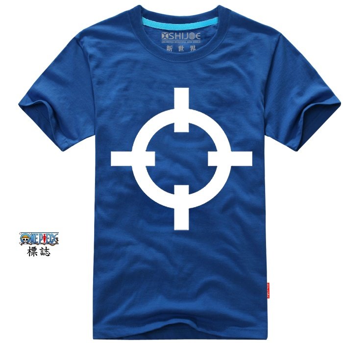 海賊王七武海標志 暴君熊個性標誌 情侶裝 短袖T-Shirt 100%純棉 五色可挑 各尺碼皆有