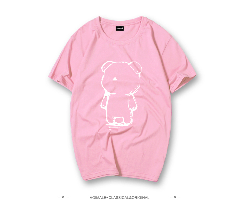 夏季新款男裝潮牌夏裝個性印花男女款情侶裝圓領半袖純棉 T恤 短袖