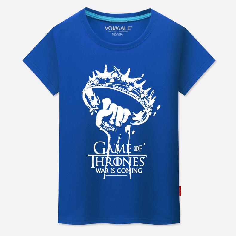 權利的遊戲美劇夏裝T恤男短袖冰與火之歌純棉短袖T恤大碼圓領