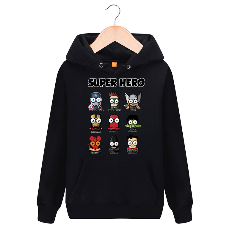 2016秋冬新款韓版卡通印花男衛衣潮牌潮流男裝加絨青少年帽衫外套