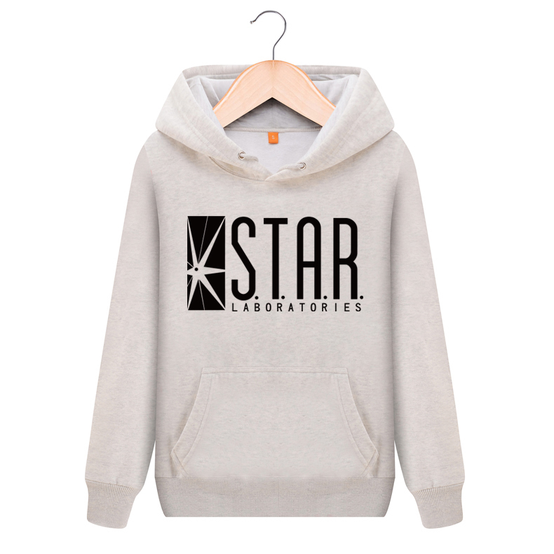 閃電俠衛衣星際試驗STAR LABS 男士衛衣休閑加絨外套帽衫潮流