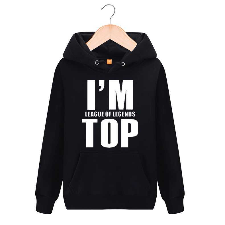 英雄聯盟男衛衣ADC上單中單打野LOL衣服戰隊字母套頭外套隊服潮流