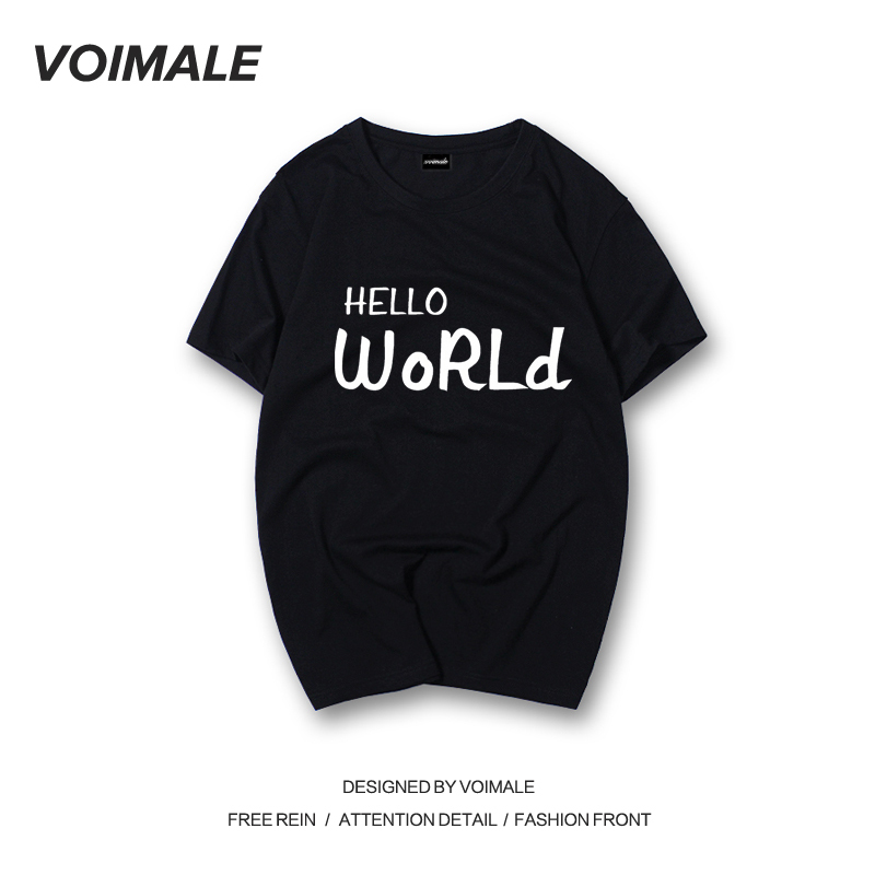 你好，世界 Hello world程序員猿碼農編程短袖T恤IT男短袖半袖衫